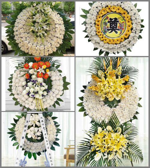 广东肇庆市封开县南丰镇江贝村花圈速递